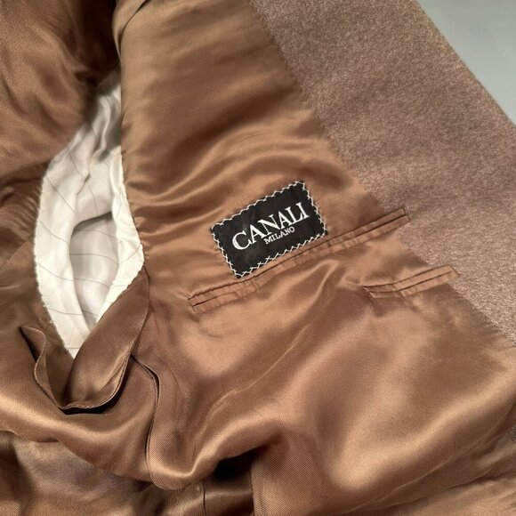Canali Milano Italy Surreys Wool Single Breasted Blazer Mens Coat Notch 3 Button - Picture 3 of 16